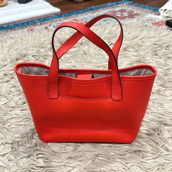 Michael Kors red mini tote purse - Picture 2 of 5